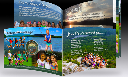 Brand book for Camp Merriwood in New Hampshire