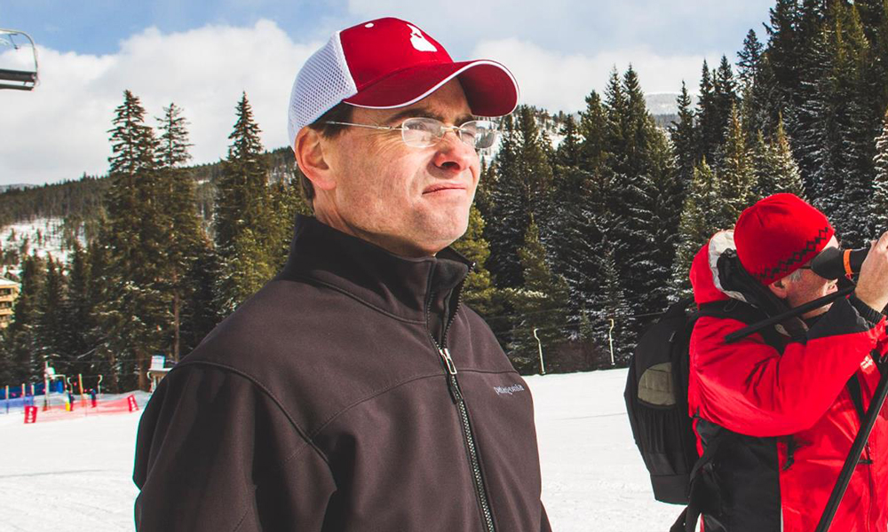 Don Hyde directing event video production in Breckenridge, Colorado for Disabled Sports USA